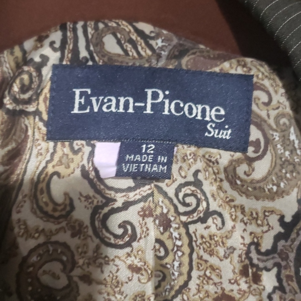 EVAN-PICONE FALL SUIT brown stripped - Picture 2 of 5